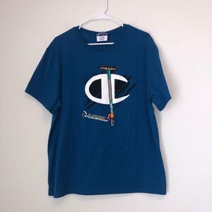 Champion Razor Scooter 🛴 Large Blue T-shirt